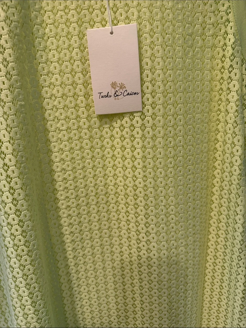 Sleeveless Neon Yellow Lace Swim Coverup Maxi - Unknown Brand